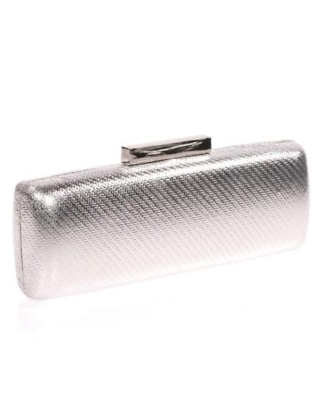 Metallic clutch bag