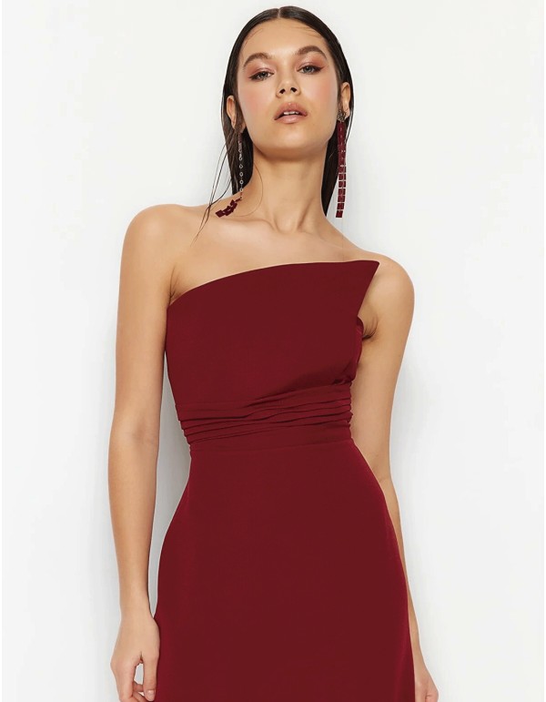 Strapless evening dress for guests 2