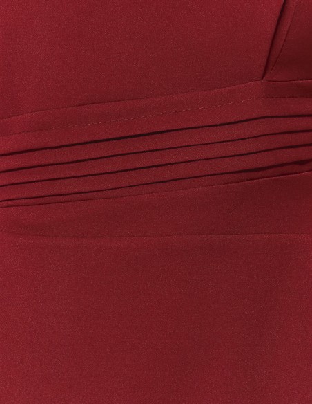 Robe de soirée mariage sans bretelles pour les invitées