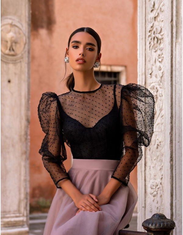 Ensemble midi de ballerine avec jupe en tulle 2