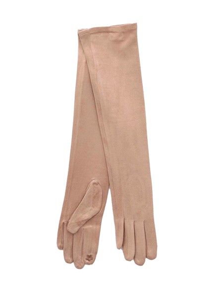 Long suede gloves for guests
