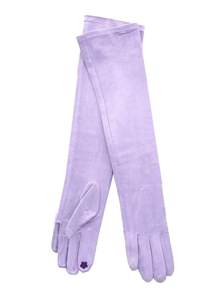 Long suede gloves for guests
