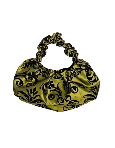 Taffeta brocade clutch bag