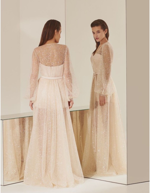 Combinaison courte et Veste longue à paillettes 2