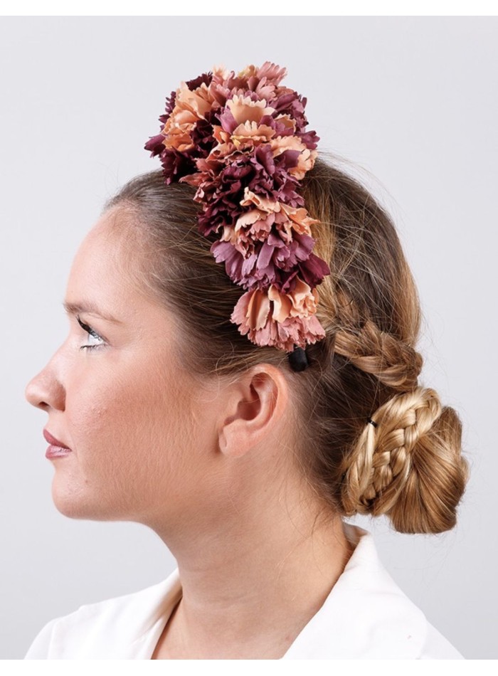 Serre-tête de fête avec pétales multicolores