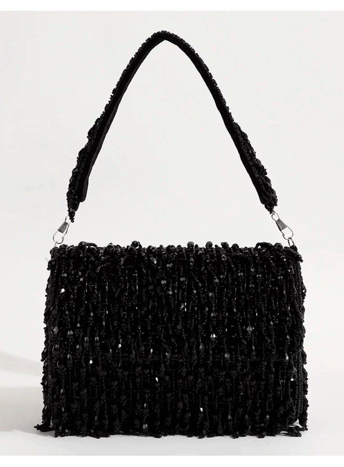 Sac de fête en strass avec cristaux et perles