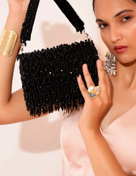 Evening clutch bag made of crystal