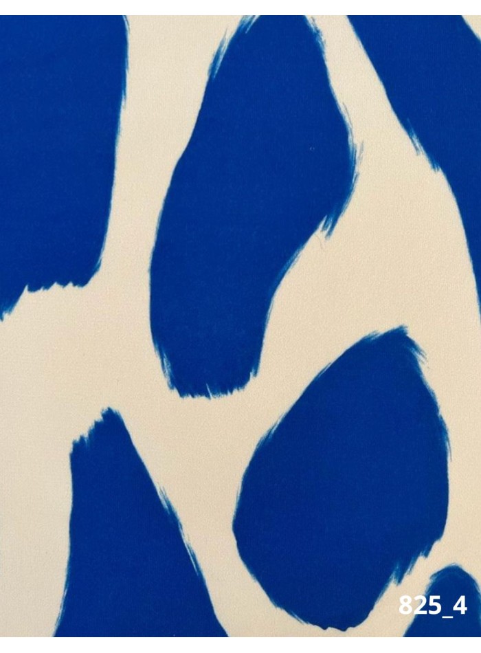 Robe courte de fête à imprimé bleu tropical et...