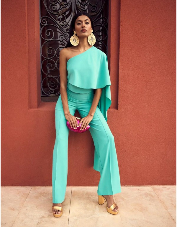 Light blue long party trousers. 2