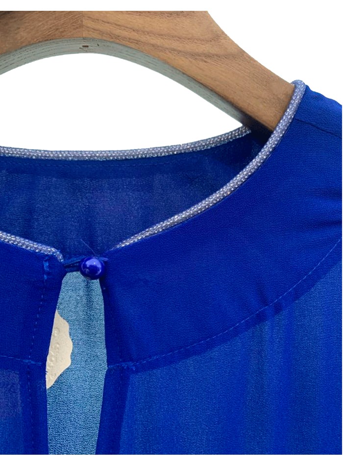 Asymmetrical multiposition chiffon wedding...