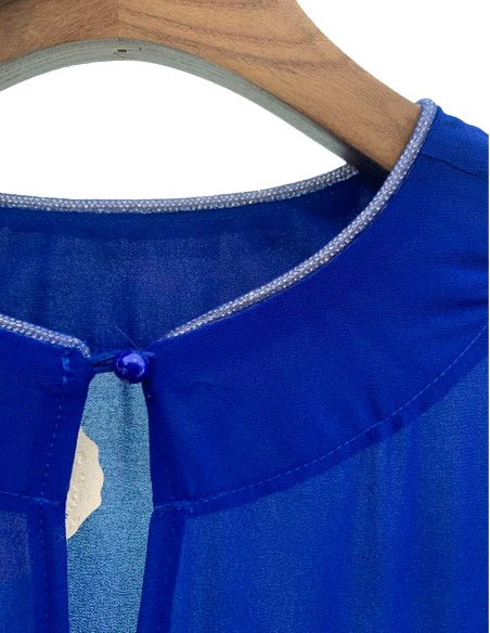 Asymmetrical multiposition chiffon wedding guest cape Maxi