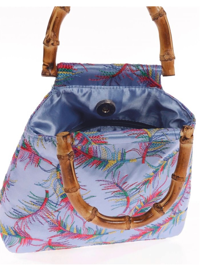 Bolso satinado bordado
