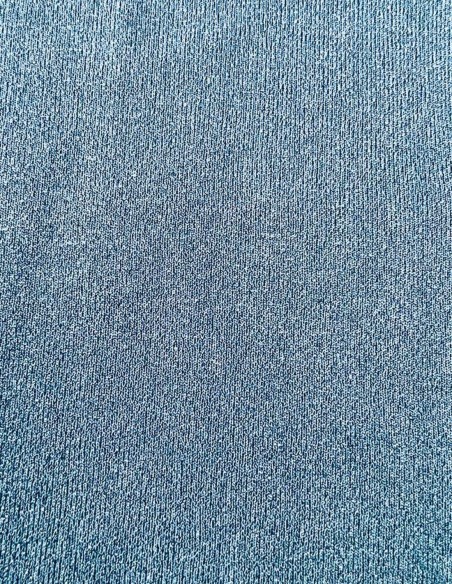 Light blue long party dress with asymmetric neckline.