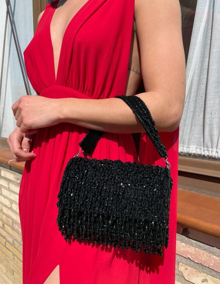 Evening clutch bag made of crystal