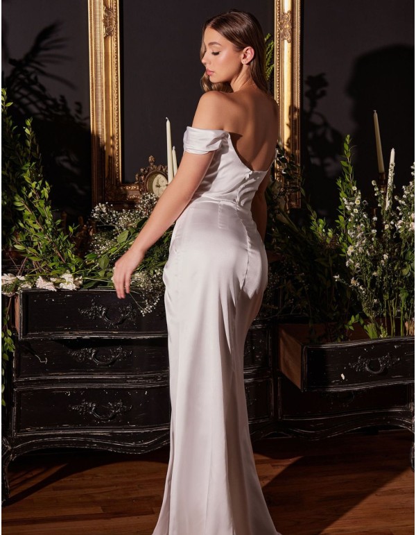 Vestido largo de fiesta blanco. 2