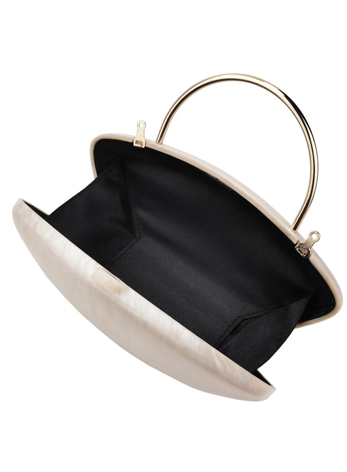 Pearlized clutch bag for bride and guests