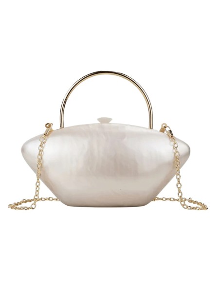 Pearlized clutch bag for bride and guests