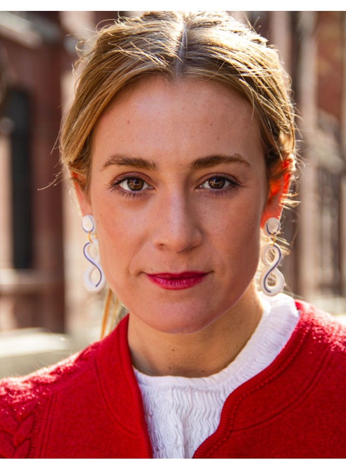 Pendientes largos infinito de cerámica...