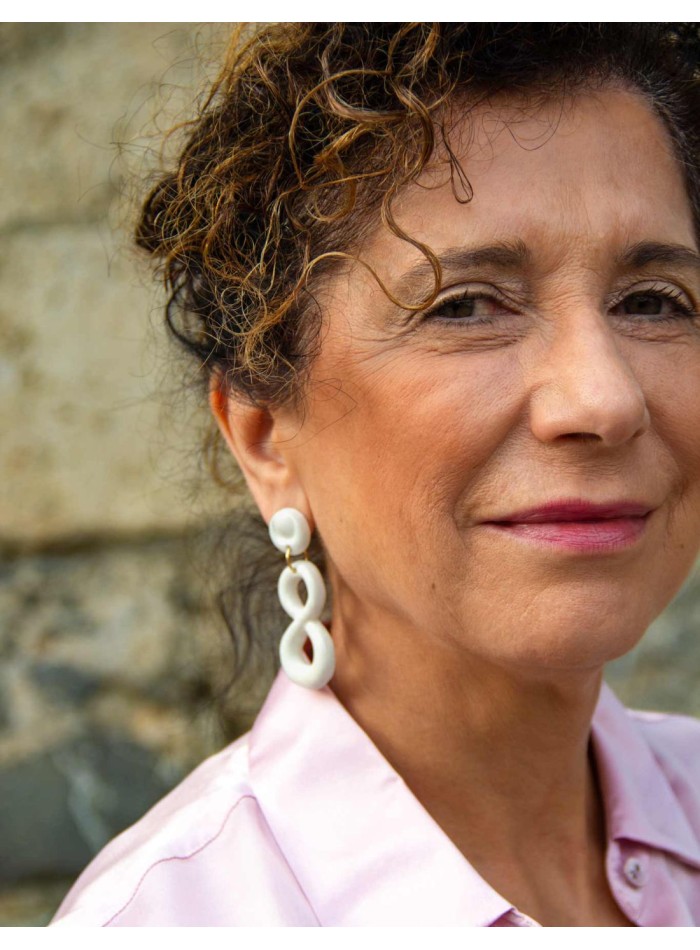 Porcelain white ceramic glazed ceramic infinity...