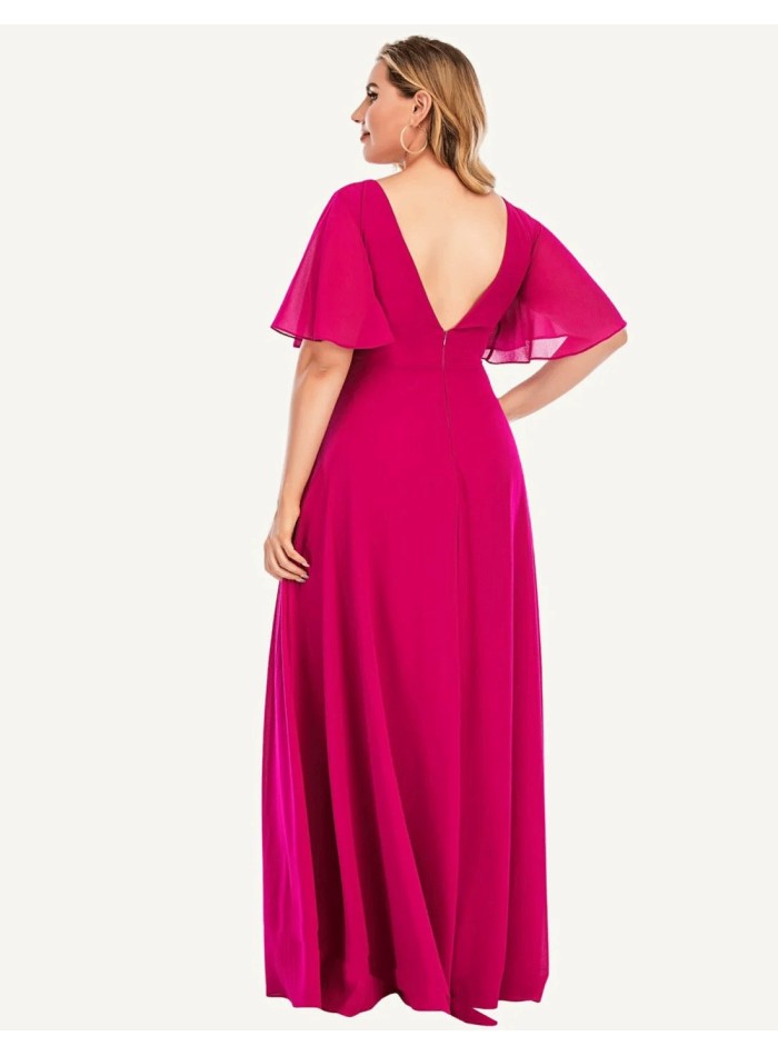 Vestido de fiesta largo con corte debajo del pecho