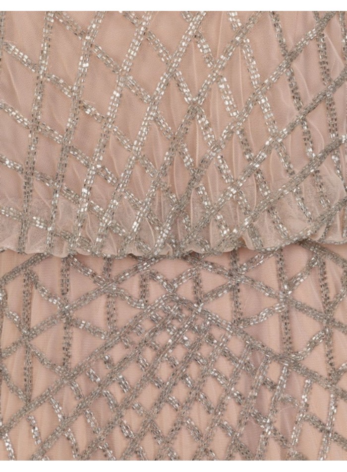 Vestido de fiesta largo con manga larga y...