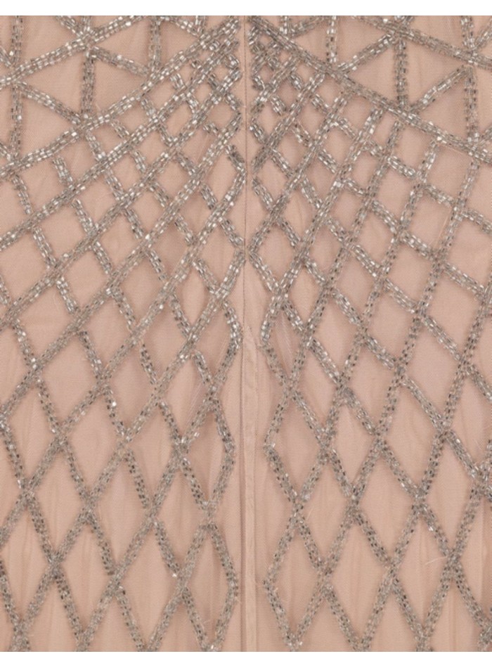 Robe longue de fête à manches longues et à...