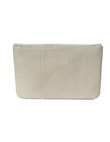 Cartera de mano con pájaros bordados a mano