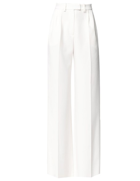 Pantalones palazzo de traje blancos de tiro alto