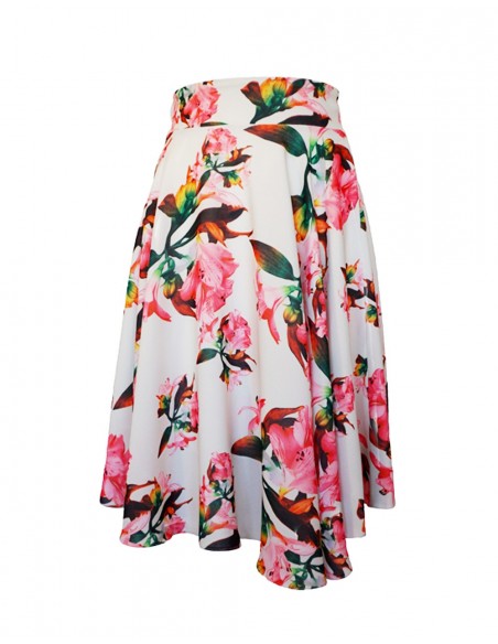 Kate floral print flatered skirt