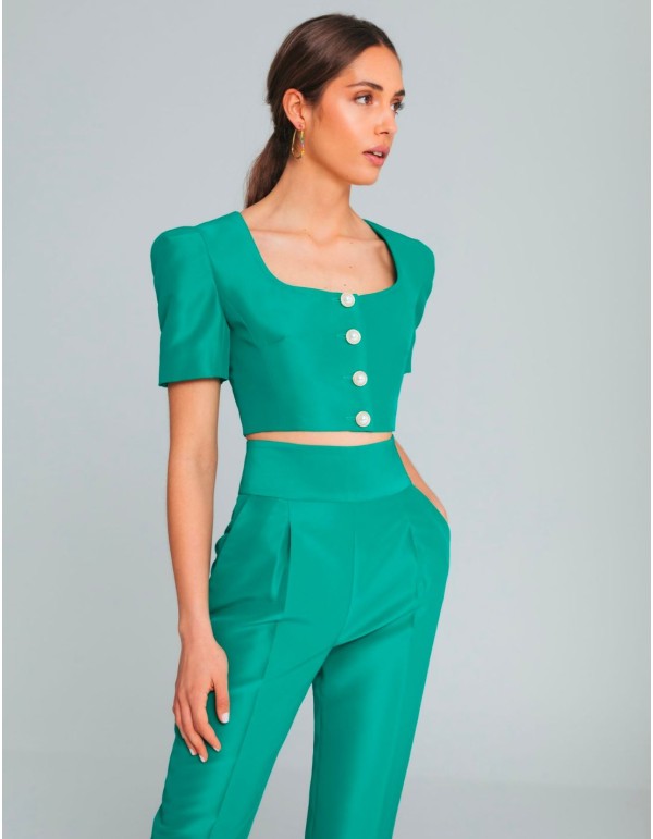 Pantalon long avec pinces et poches