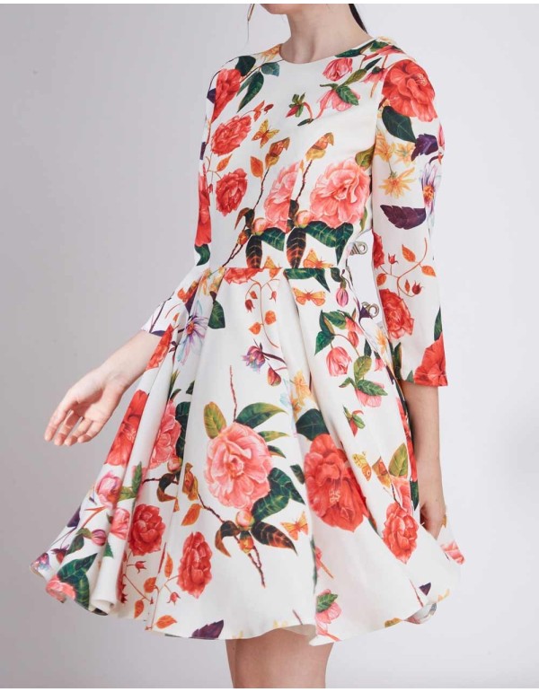 Cocktail dress with floral print - Iris Lauren Lynn London - 5 2