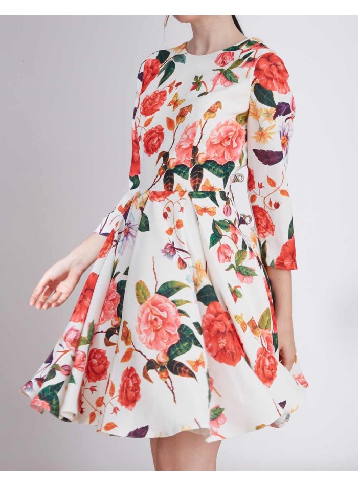 Cocktail dress with floral print - Iris Lauren Lynn London - 3