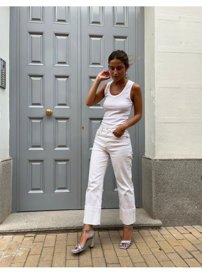 Sandale de fête bleue à lanières nouées à la...