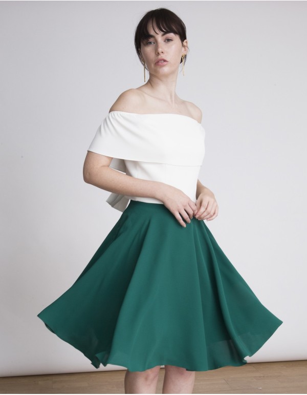 Above knee skirt Green