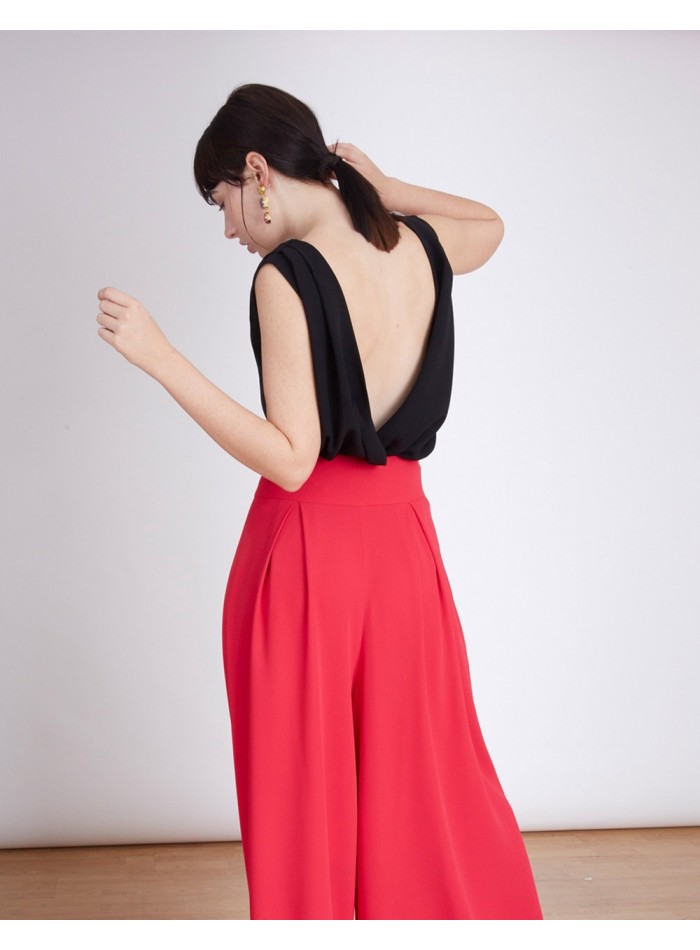 Pantalones Palazzo Millie Fucsia Lauren Lynn London - 3