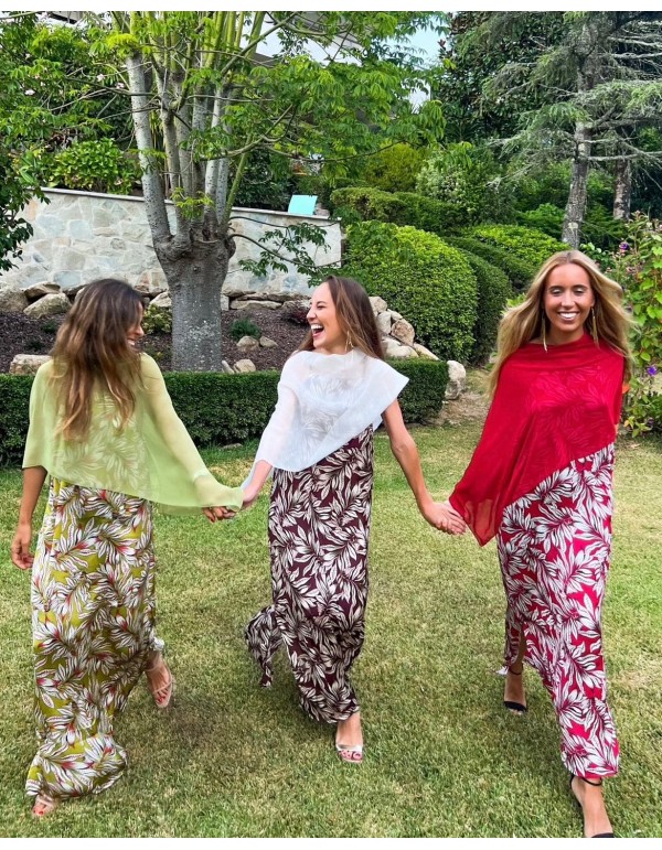 Olive green short chiffon party cape 2