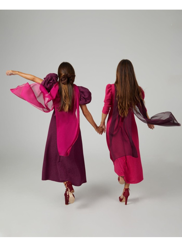 Long layer in double thread cationic wine gauze