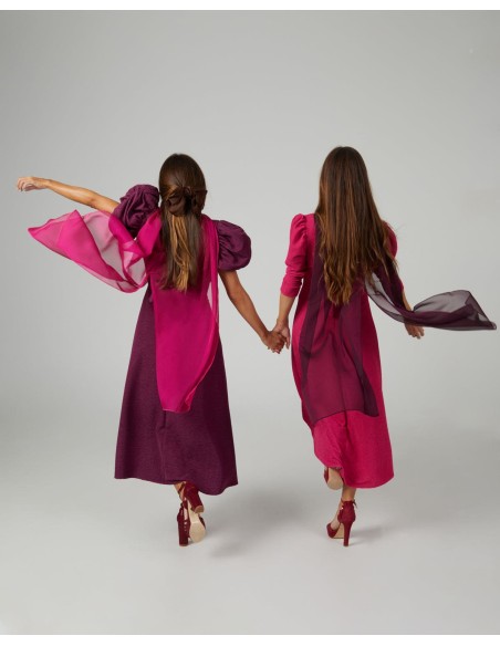 Long layer in double thread cationic wine gauze