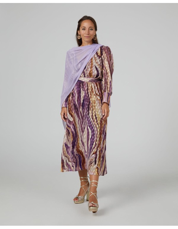 Short layer in lilac cationic gauze with double yarns 2