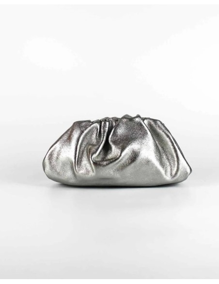Clutch metalizado plata