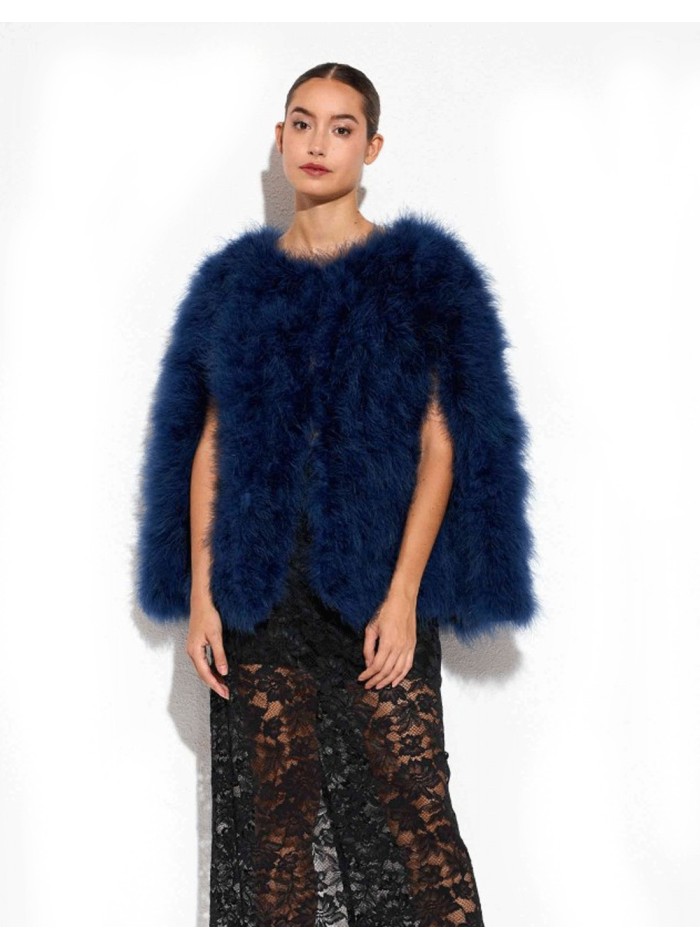 Ostrich feather cape