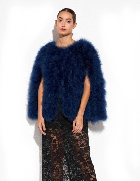 Ostrich feather cape