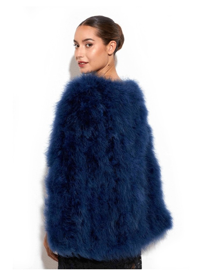 Couche invité en plumes d'autruche