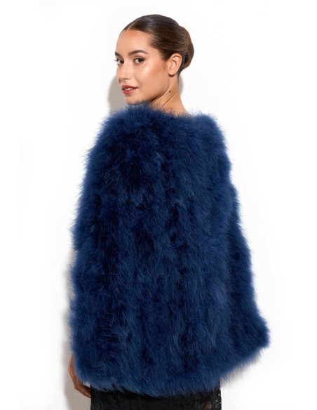 Ostrich feather cape