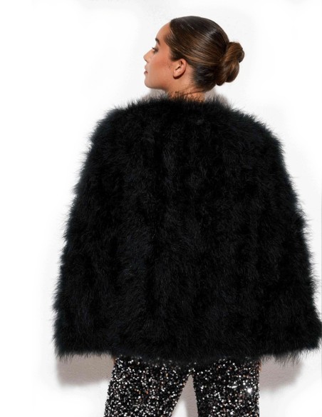 Ostrich feather cape