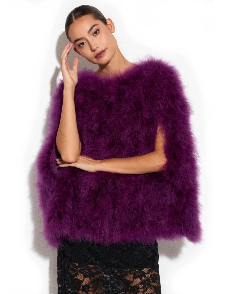 Ostrich feather cape