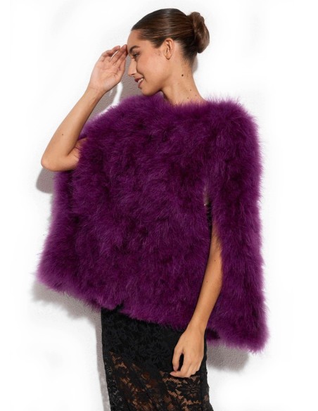 Ostrich feather cape