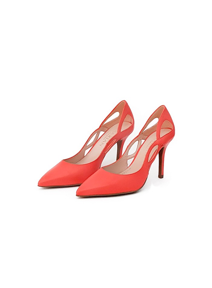 Chaussures de soirée en corail avec ouvertures...